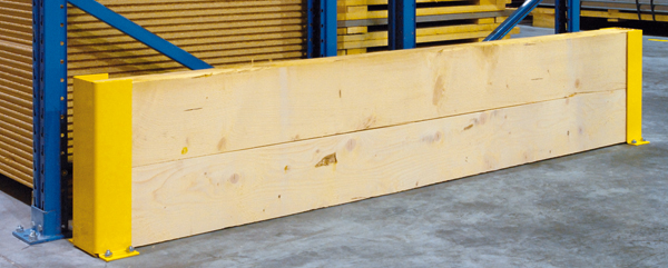 Protection latérale en bois pour les échelles de palettiers