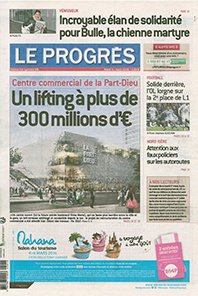 Couverture journal Le Progrès Lyon
