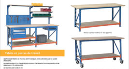 Fiche technique de nos tables de travail