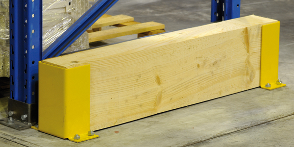 Protection latérale en bois pour les échelles des racks à palettes