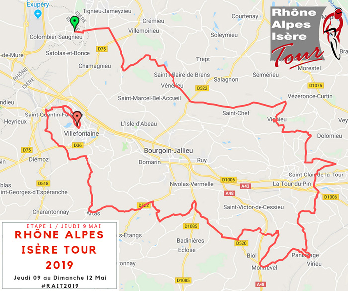 Etape 1 Rhône-Alpes Isère Tour 2019