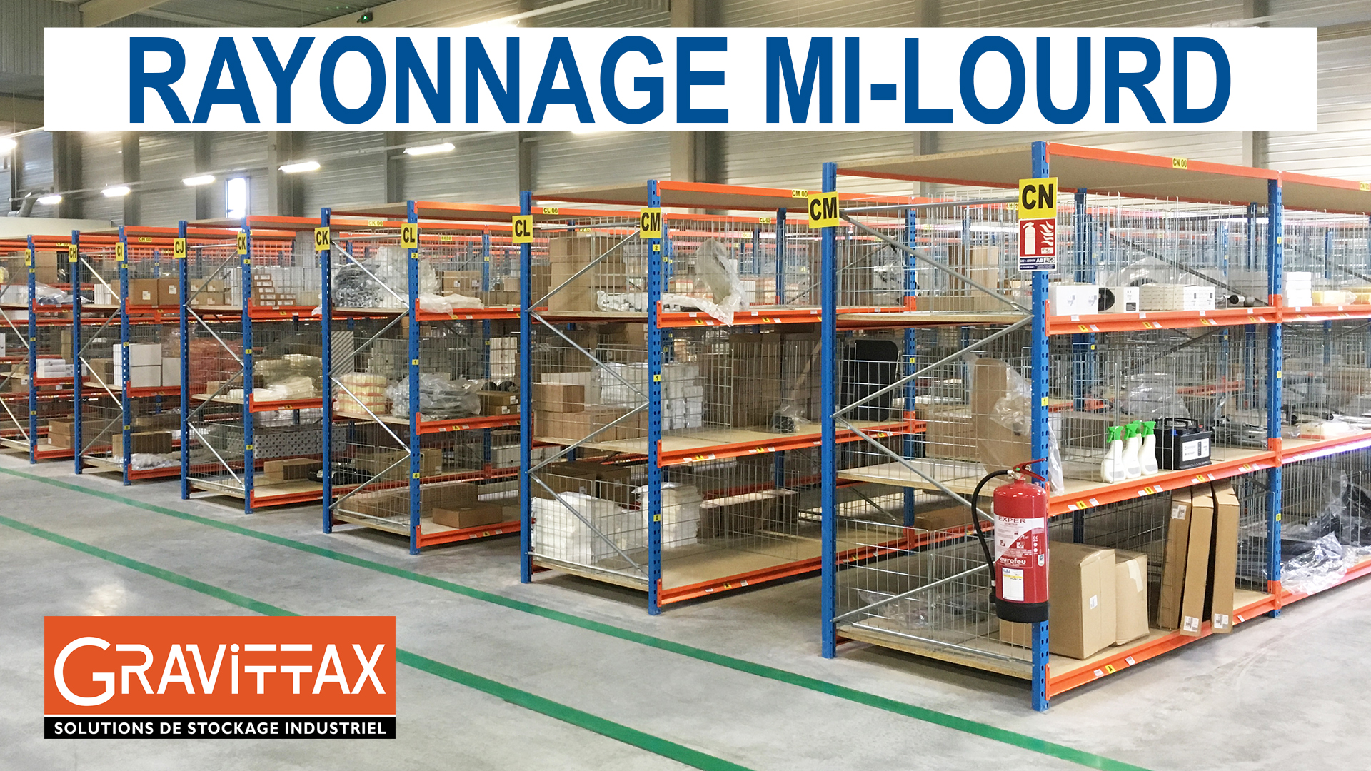 Rayonnage mi-lourd - Stockage manuel - Gravittax